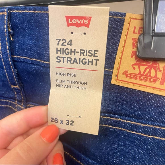LEVI’S 724 HIGH RISE STRAIGHT WOMEN'S JEANS 28 - Picture 4 of 9